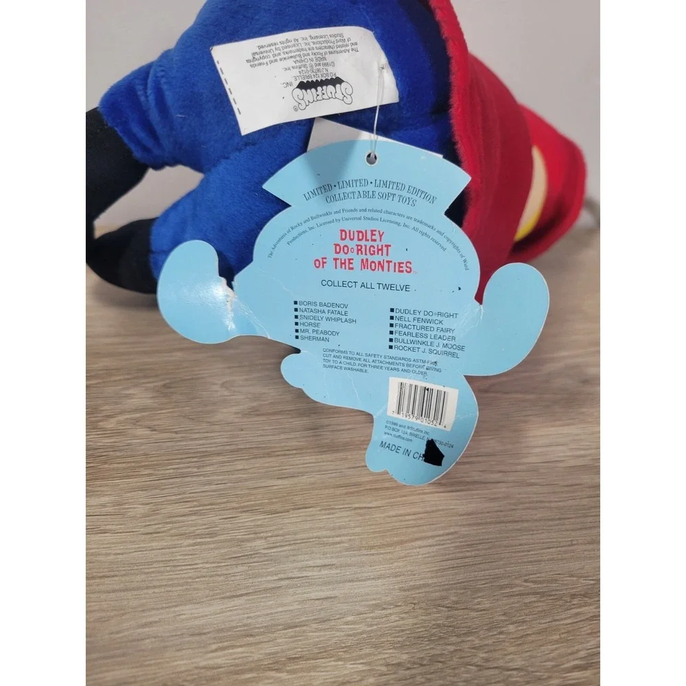 Vintage Dudley Do o Right Of The Monties Stuffins Plush CVS 1999 Limited Edition